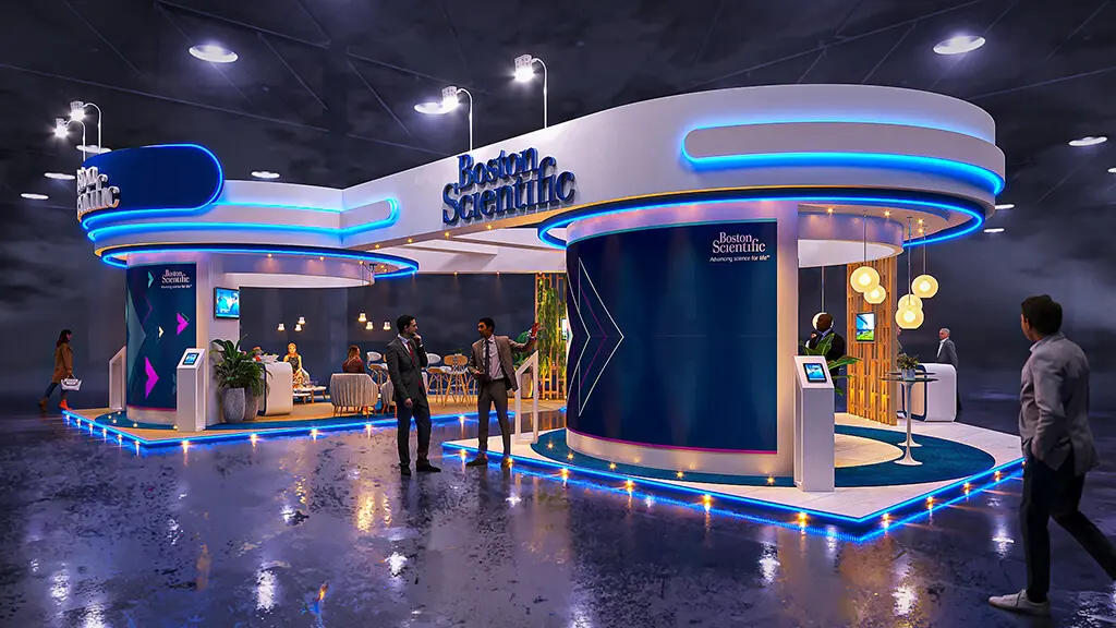 Projeto de stand do expositor Boston que criamos para o Congresso SBHCI 2022