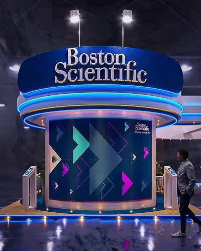 Projeto de stand do expositor Boston que criamos para o Congresso SBHCI 2022