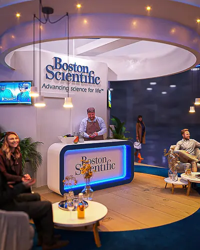 Projeto de stand do expositor Boston que criamos para o Congresso SBHCI 2022